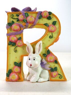 Mary Engelbreit letter "R" resin alphabet 1999 3" tall  CHIPS